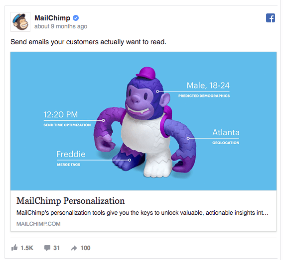 MailChimp Facebook Ad Campaign